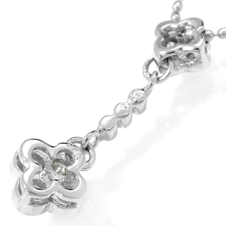 楽天市場】フラワーデザイン ネックレス ダイヤモンド 0.2ct プラチナ 