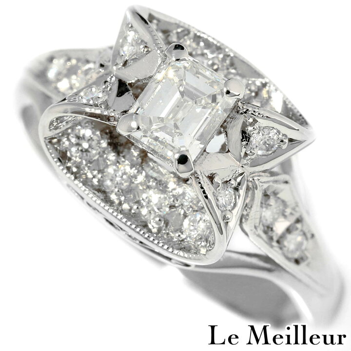 楽天市場】リング 指輪 ダイヤモンド 0.49ct プラチナ Pt850 13号 : Le 