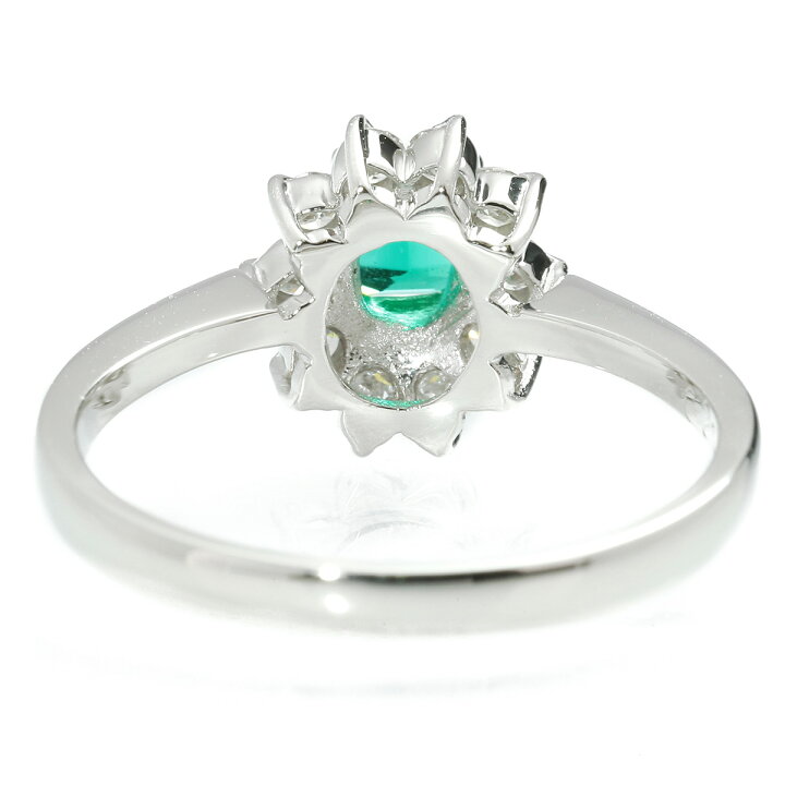 楽天市場】リング 指輪 エメラルド 0.21ct ダイヤモンド 0.28ct Pt900 