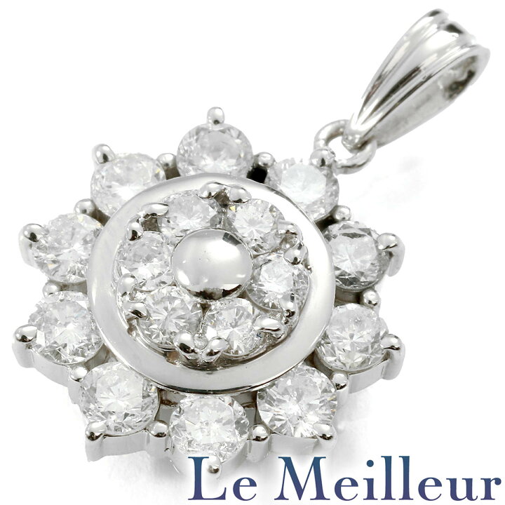 楽天市場】ペンダントトップ SIクラス ダイヤモンド 1.08ct プラチナ 