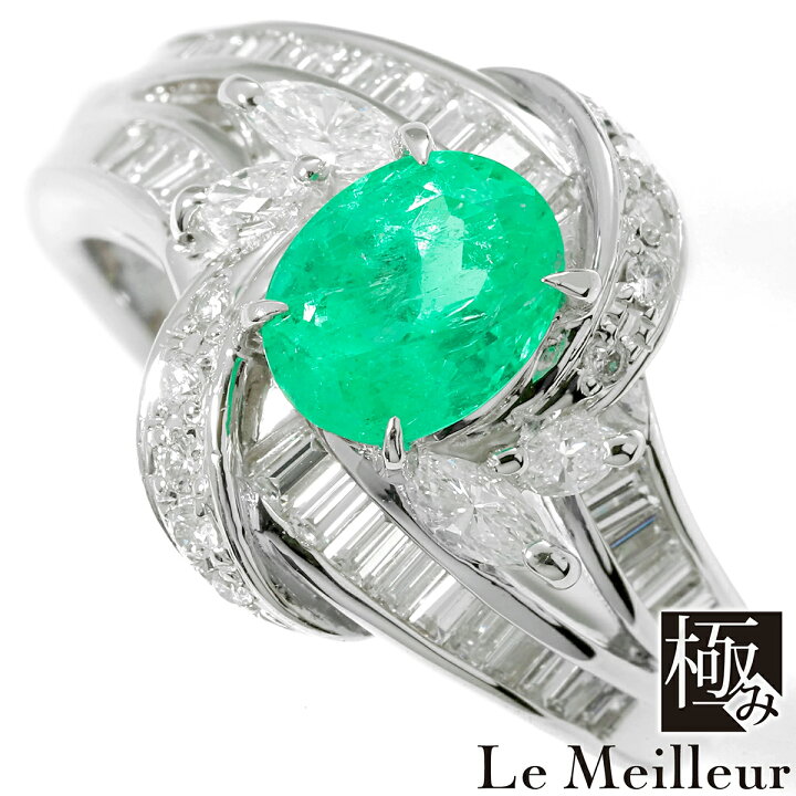 楽天市場】リング 指輪 エメラルド 1.18ct ダイヤモンド 0.93ct  