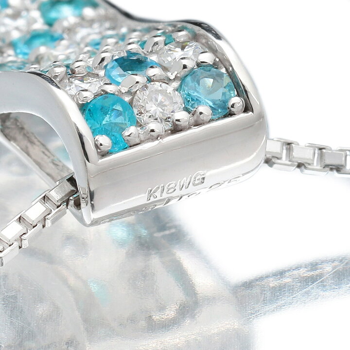 楽天市場】デザインネックレス パライバトルマリン 0.23ct 