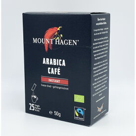 MOUNT HAGEN マウントハーゲン　オーガニック フェアトレード インスタントコーヒー スティック（25本）
