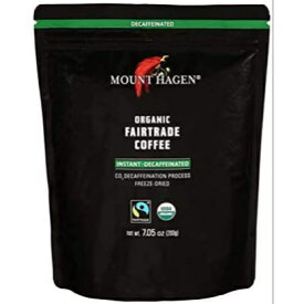 MOUNT HAGEN マウントハーゲン　オーガニック フェアトレード カフェインレス インスタントコーヒー 詰め替え用 ジップパック 200g