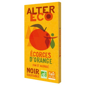 【送料無料5枚】ALTER ECO アルテルエコ オーガニックフェアトレードチョコ ノワール オランジェ 100g 5枚セット クール便 まとめ買い