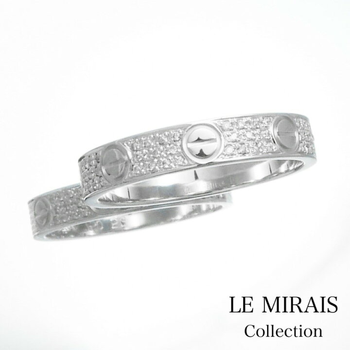 楽天市場】【仕上済】カルティエ ミニラブリング 13号 WG ダイヤ 13 53  