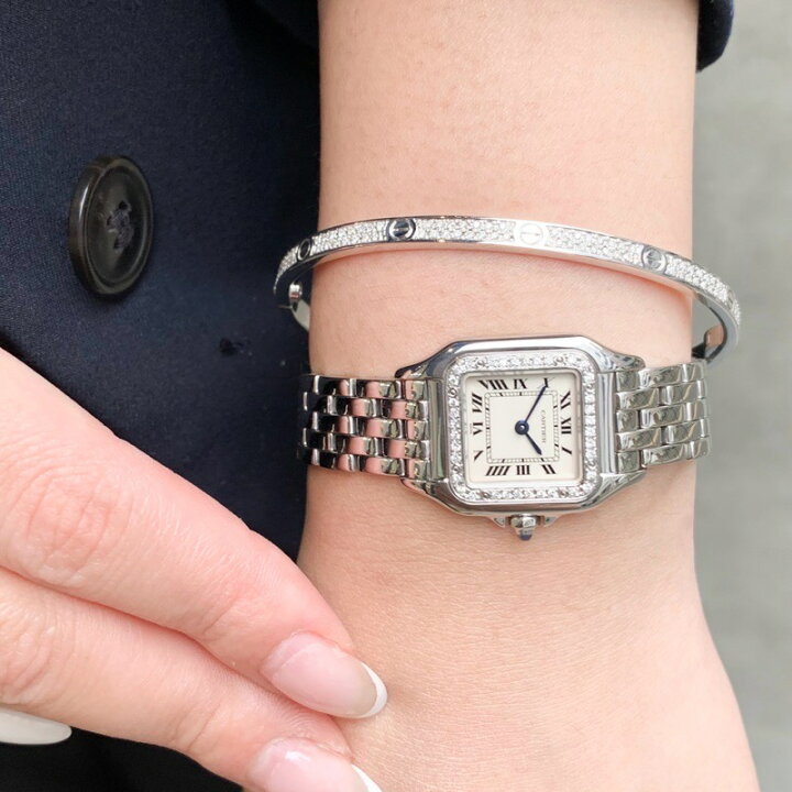 楽天市場】【仕上済】カルティエ パンテール SM SS 1重ダイヤ SS  