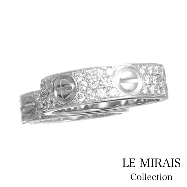 楽天市場】【仕上済】カルティエ ラブリング 12号 WG ダイヤ 12 52  