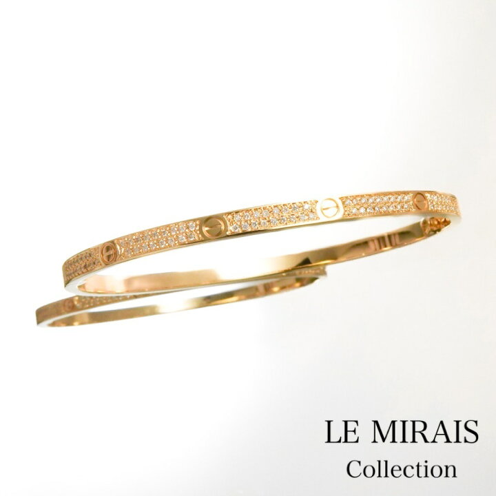 楽天市場】【仕上済】カルティエ ラブブレス #19 SM YG ダイヤ 19  