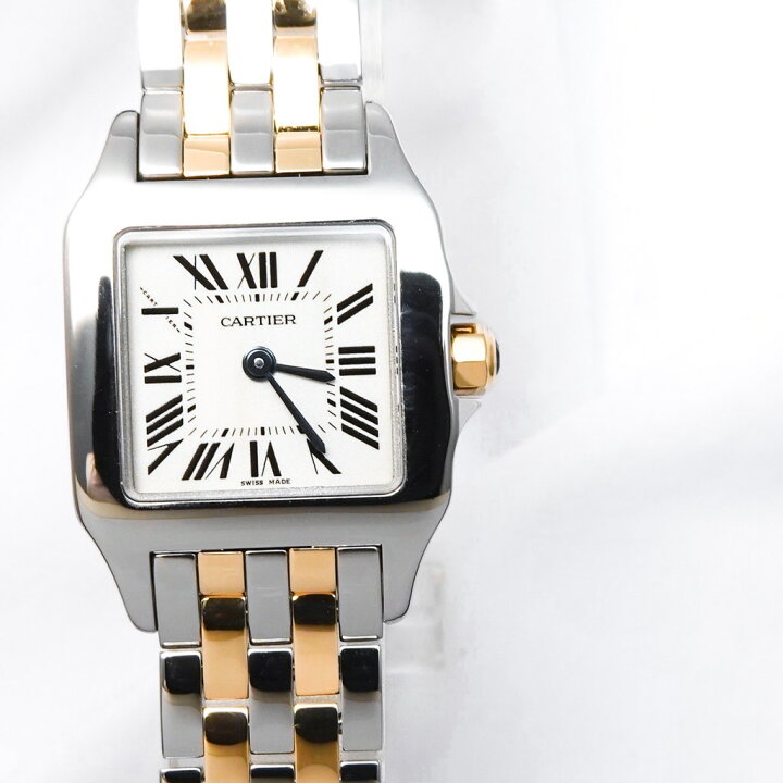 楽天市場】【保証書付】カルティエ サントスドゥモワゼル SM コンビ  