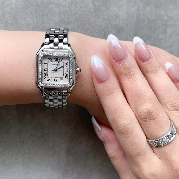 楽天市場】【仕上済】カルティエ パンテール MM SS デイト3針 1重  