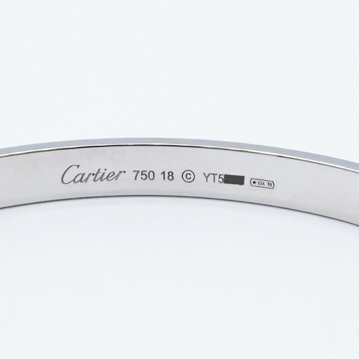 楽天市場】【仕上済】カルティエ ラブブレス #18 新型 WG ダイヤ 18  