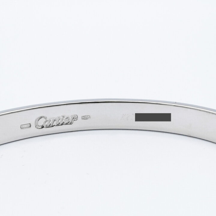 楽天市場】【保証書付】カルティエ ラブブレス #18 WG ダイヤ 18 K18WG  