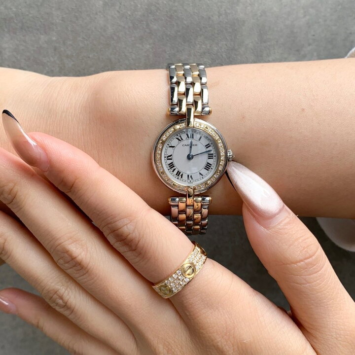 楽天市場】【仕上済】カルティエ パンテール ヴァンドーム SM 2ロウ  