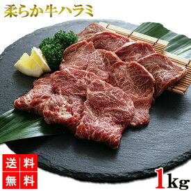ハラミ 1kg 牛ハラミ やわらかハラミ 送料無料 牛肉 肉 焼き肉 BBQ バーベキュー メーカー直送 shr-003