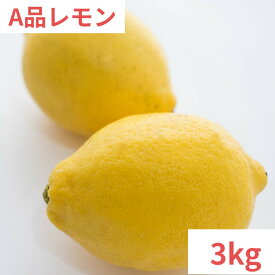 【あす楽】広島県産レモン【A品】3kg　1個約100g　送料無料　皮ごと食べて大丈夫　最低限まで減農薬　防腐剤・防カビ剤・ワックス不使用　柑橘栽培に適した瀬戸内海　瀬戸内産　北海道地域は運賃800円追加をお願いします　広島県尾道市瀬戸田町産、呉市豊浜町産