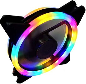 120mm白色LED PCケースファン 静音 3本セット 4ピン デスクトップ用