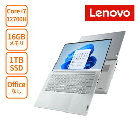 直販 ノートパソコン：Lenovo Yoga Slim 770i ProX Corei7-12700H搭載 14.5型 3K 16GBメモリー 1TB SSD Officeなし Windows11 グレー 【送料無料】
