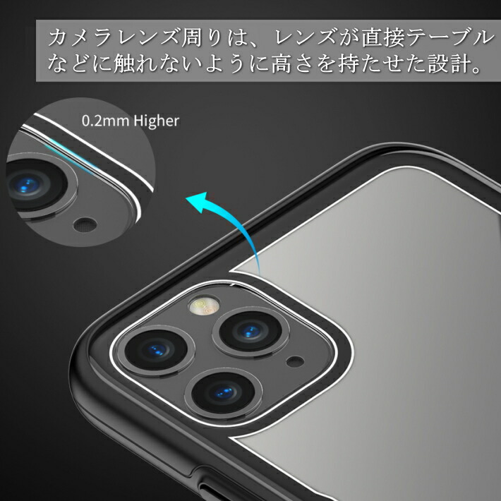 iPhone ケース SUPER GLASS 背面 ガラス iPhone14 13 12 11 XR X SE2 第2世代 SE3 第3世代  Plus mini Pro Max 透明 クリア ガラスフィルム 全面 保護 耐衝撃 ストラップホール 韓国 流行 スマホケース