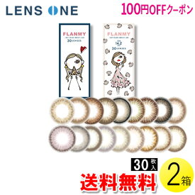 【クーポンで最大400円オフ★4/1(月)0:00~4/7(日)9:59】【100円OFFクーポン】【送料無料】FLANMY 30枚入×2箱セット ( コンタクトレンズ コンタクト 1日使い捨て ワンデー 1day カラコン サークル フランミー FLANMY 14.2mm 14.5mm 佐々木希 30枚入り 2箱セット )