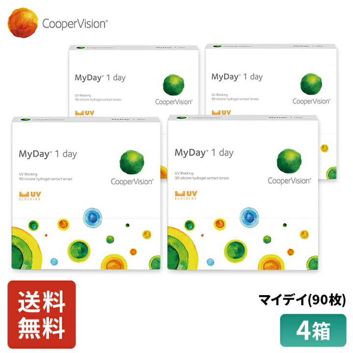 クーパービジョン マイデイ 30枚 12箱 コンタクトレンズ ワンデー コンタクト CooperVision 1日使いすて 近視用 遠視用 6ヶ月分 うるおいレンズ