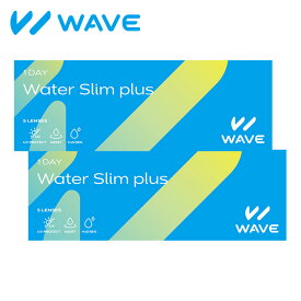 WAVEワンデー ウォータースリム plus 5枚入り ×2箱セット WAVE コンタクト コンタクトレンズ クリア 1day ワンデー 1日使い捨て ソフト ウェイブ 高含水 送料無料