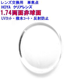 ニュールックスWF174　HOYA 新設計 両面非球面レンズ　単焦点　メガネ　レンズ交換用　2枚1組　1本分　他店購入フレームOK　持ち込み可　持込可