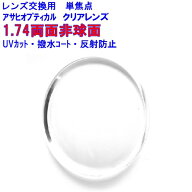 ハイパーインデックス174DAS　アサヒオプティカル　1.74両面非球面レンズ　単焦点　めがね　眼鏡　メガネ…
