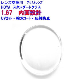 スペクティーHGアシスト167 メガネ レンズ交換 HOYA ホヤ スマホ用アシストレンズ 1.67 レンズ交換用 2枚1組 1本分 度 付き レンズ 交換 レンズ交換のみ めがね ブルーライトカット 眼鏡 メガネレンズ交換