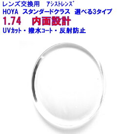 ジェネラックスHGアシスト174　HOYA　ホヤ　スマホ用アシストレンズ　1.74　メガネ　レンズ交換用　2枚1組　1本分　他店購入フレームOK　持ち込み可　持込可
