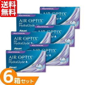 エアオプティクス プラス ハイドラグライドマルチフォーカル 6箱セット (1箱6枚) アルコン コンタクトレンズ 2ウィーク 遠近両用 2week コンタクト 2週間交換 うるおい成分 ALCON 送料無料