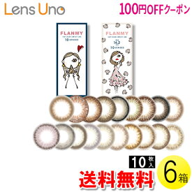 【100円OFFクーポン】【送料無料】FLANMY 10枚入×6箱 ( コンタクトレンズ コンタクト 1日使い捨て ワンデー 1day カラコン サークル フランミー FLANMY 14.2mm 14.5mm 佐々木希 10枚入り 6箱セット )