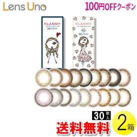 【100円OFFクーポン】【送料無料】FLANMY 30枚入×2箱 ( コンタクトレンズ コンタクト 1日使い捨て ワンデー 1day カラコン サークル フランミー FLANMY 14.2mm 14.5mm 佐々木希 30枚入り 2箱セット )