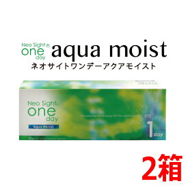 ネオサイトワンデー アクアモイスト Neo Sight 1day aqua moist 30枚入 2箱 1日交換 1日使い捨て コンタクトレンズ 終日装用 近視用