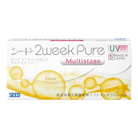 2ウィークピュア マルチステージ 6枚入り シード 遠近両用 マルチフォーカル コンタクトレンズ 2week コンタクト 2ウィーク 2週間使い捨て