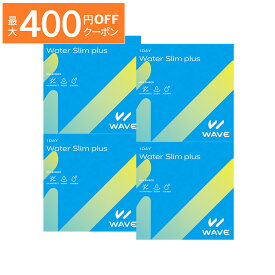 【最大400円OFFクーポン！6/1～6/7 9:59まで】WAVEワンデー ウォータースリム plus 60枚入り ×4箱セット WAVE コンタクト コンタクトレンズ クリア 1day ワンデー 1日使い捨て ソフト 送料無料 ウェイブ 高含水