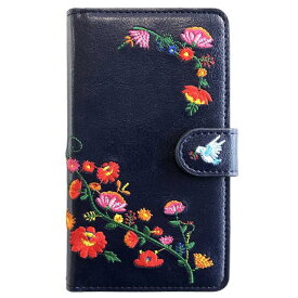 Qua Phone KYV37 ケース カバー 手帳型 ケース カバー 手帳型 花刺繍 手帳型ケース キュアフォン 手帳 KYV37ケース KYV37カバー KYV37手帳 KYV37手帳型 quaphone quaphoneケース キュアフォンケース 手帳ケース スマホケース au スマホカバー 手帳型カバー