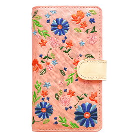 OPPO Reno3 a ケース カバー 手帳型ケース ちょっとヌメ革 花刺繍 スマホケース 手帳型 reno3a reno 3a オッポ リノ3a レノ3a 手帳 reno3aケース reno3aカバー reno3a手帳 reno3a手帳型 楽天モバイル 手帳ケース スマホカバー