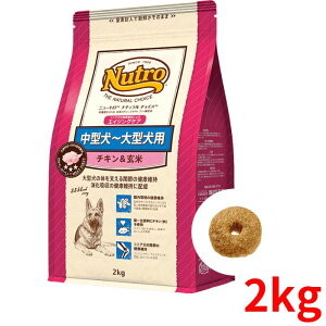 ニュートロ ナチュラルチョイス チキン&玄米 シニア犬用(エイジングケア) 中型犬〜大型犬用 2kg【正規品】
