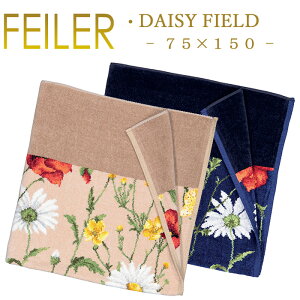 �������� �t�F�C���[ �o�X�^�I�� 75×150 �f�C�W�[ �t�B�[���h DAISY FIELD Feiler Chenille Bath Towel