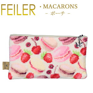 [  tFC[ M10 |[` }J MACARONS Feiler Chenille Pouch