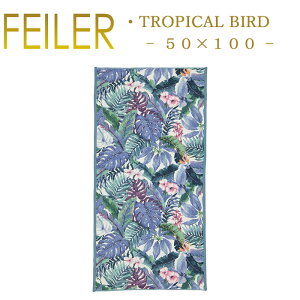  tFC[ X|[c^I 50×100 gsJo[h Tropical Bird Feiler Chenille Towel