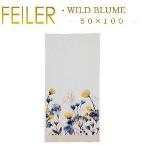 �������� �t�F�C���[ �X�|�[�c�^�I�� 50×100 ���C���h�u���[�� WILD BLUME FLEUR Feiler Chenille Towel