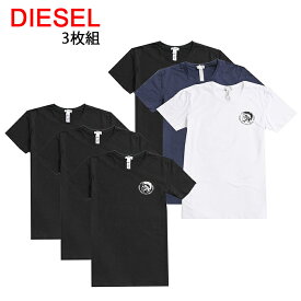 送料無料 ディーゼル Tシャツ 半袖 丸首 3枚セット 00SJ5L 0TANL UMTEE RANDAL 3Pack 【80-81】 あす楽 対応