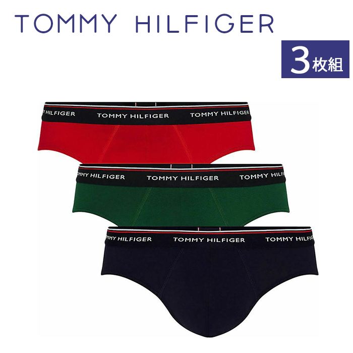 メール便 送料無料 Tommy Hilfiger 1u87903766 3枚セット 限定特価 トミー ヒルフィガー 3点セット 下着 メンズ トランクス ブリーフ 26 最新アイテム インナー