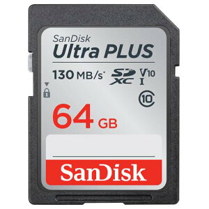 SanDisk �E���g�� �v���X SDXC�J�[�h 64GB SDSDUW3-064G-JNJIN�b�����]��100MB/s�bUHS-I U1�Ή��b�t��HD�B�e����