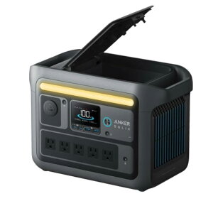 �V�i�y���������zAnker Solix C800 Portable Power Station �|�[�^�u���d�� 768Wh 1200W ��e�� �}���[�d 58�����[�d �����_�S���`�E���C�I���d�r ������ 10�N�g���� �A�v���Ή� �h�ЃO�b�Y ��d�΍� �L����