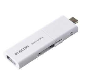 �V�i�yUSB-C/A���Ή�×�����]���z�G���R�� �O�t��SSD 250GB USB3.2(Gen1)�Ή� �X���C�h�� �}�j���A��QR�V�[���t �z���C�g ESD-EWB0250GWHR ELECOM �����^ ���}�� �R���p�N�g �X���C�h���E�y�ʁEPS4/PC�Ή� ��