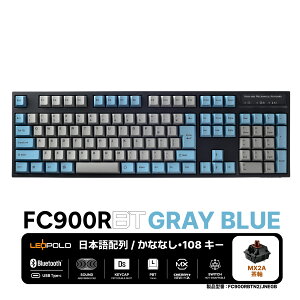 y[J[́zLEOPOLD (I|h) FC900RBT {z[ȂȂ]tL[{[h Bluetooth/USBڑΉ@J[:GRAYBLUE L[XCb`zbgXbv }`yAO ZKΉ 108L[ macOS
