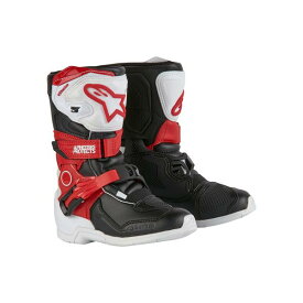 Alpinestars （アルパインスターズ） （オフロード） TECH3S KIDS WHT/BLK/B-RED 11 (18.5cm) 2014524-2030-11 （予約商品 2023年12月下旬以降発売予定）